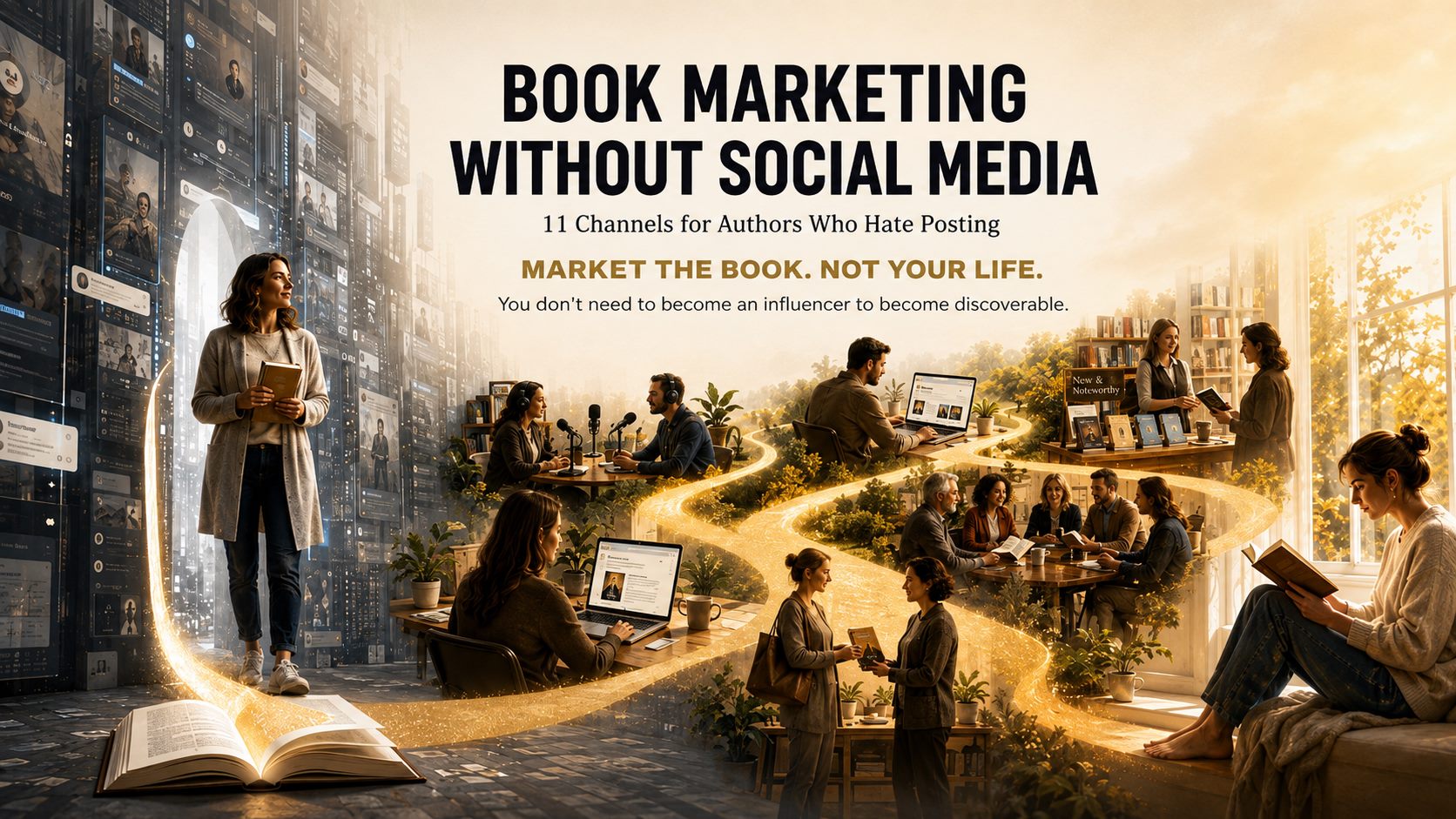 Book Marketing Without Social Media: 11 Channels for Authors Who Hate Posting. Montlakepublishers