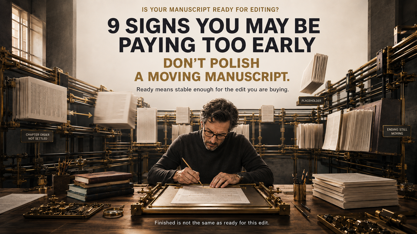 Is Your Manuscript Ready for Editing? 9 Signs You May Be Paying Too Early. Montlakepublishers